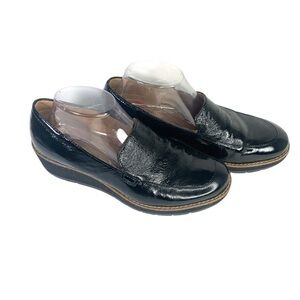 Comfortiva Shiny Black Loafers